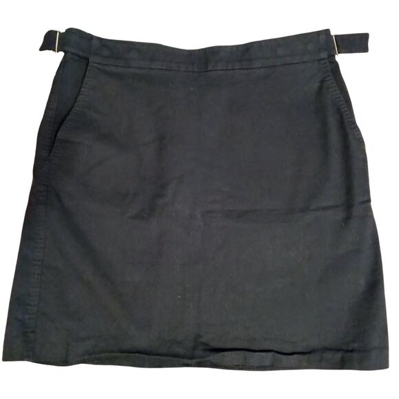 Vintage Emporio Armani Italy Mini Skirt Runway/Y2K Utility Navy – Model ZM7214 - Picture 1 of 11